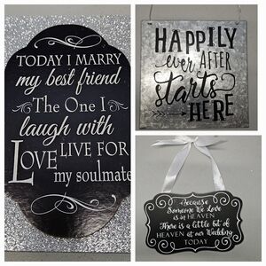 BOGO Free: Lot of 3 wedding signs